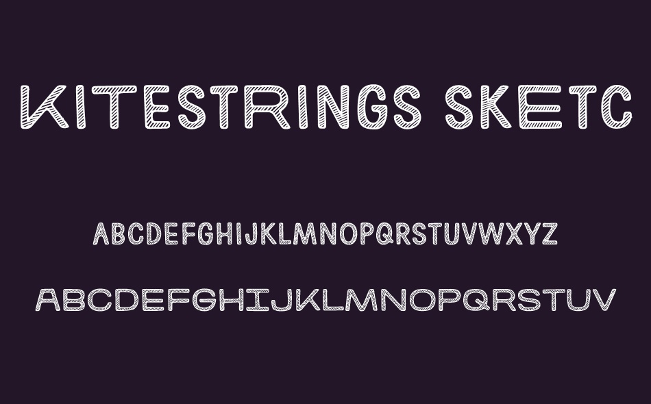 Kitestrings Sketched font