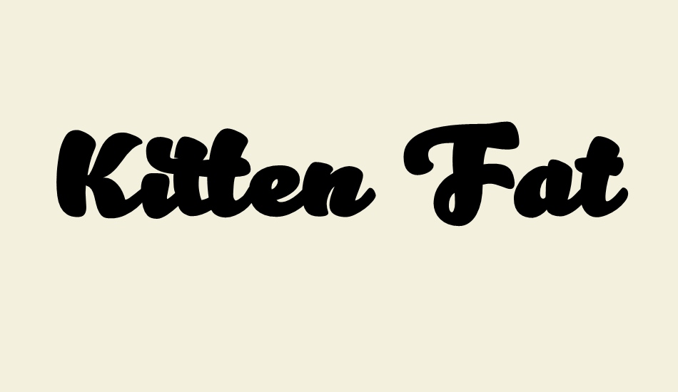 kitten-fat font big