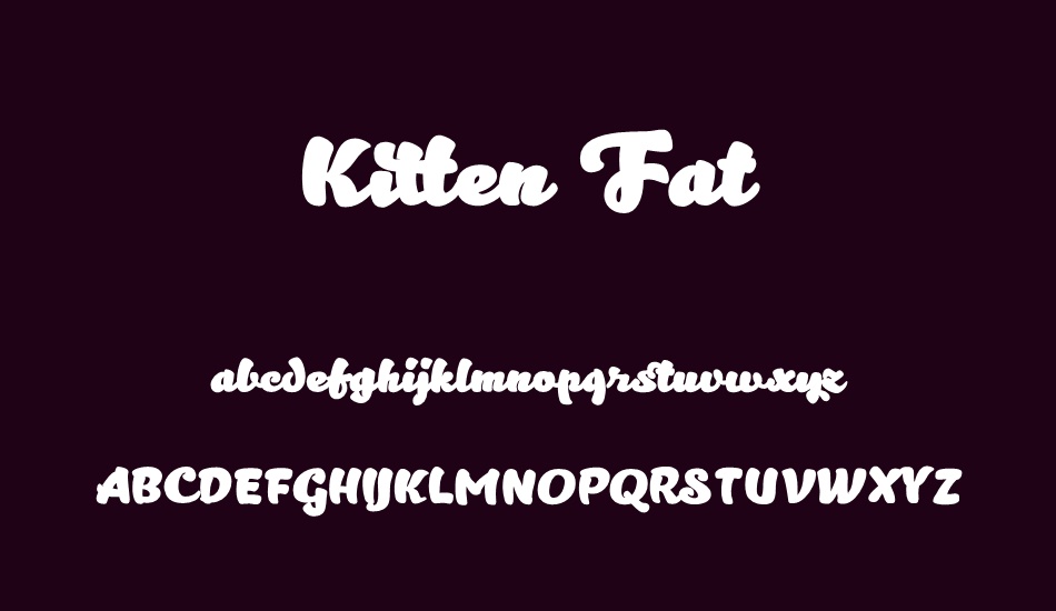 kitten-fat font