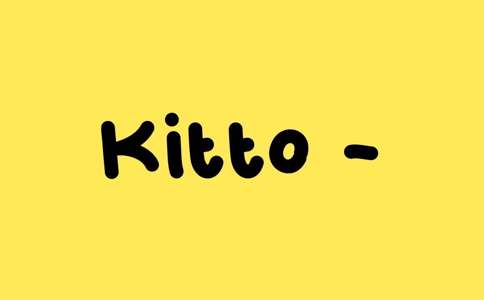 Kitto font big