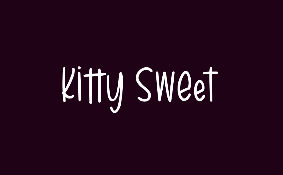 Kitty Sweet font big