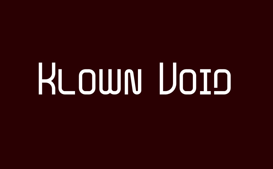 Klown Void font big