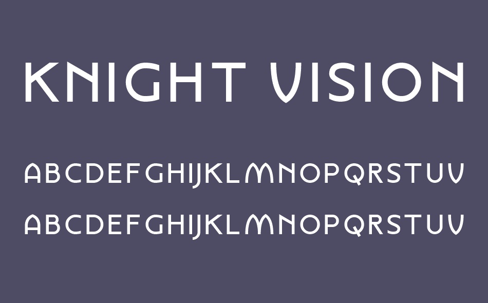 Knight Vision font