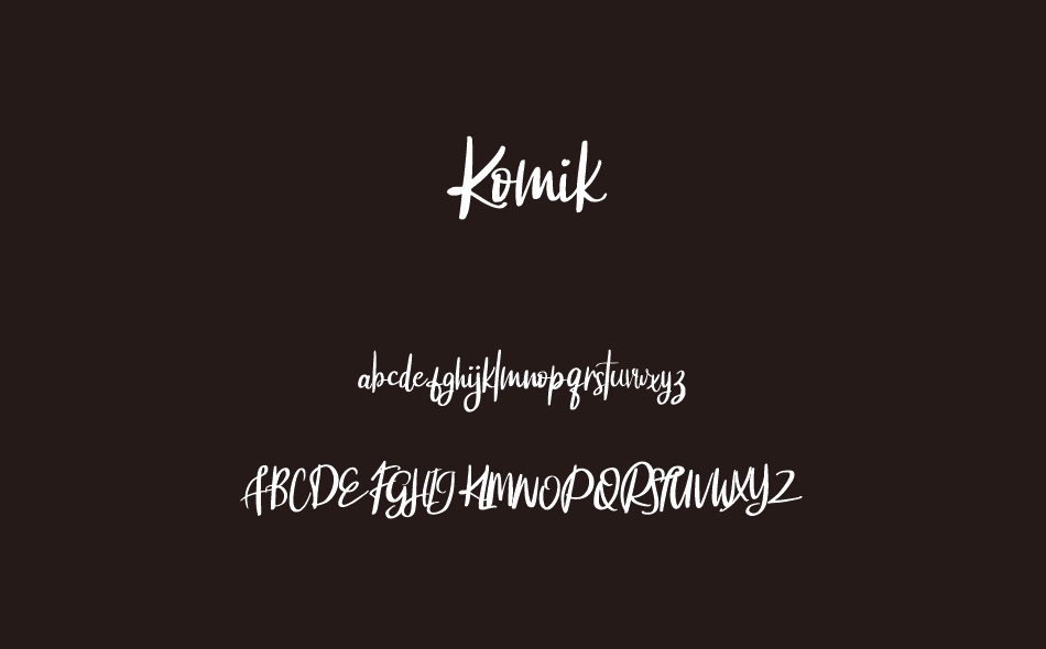 Komik font