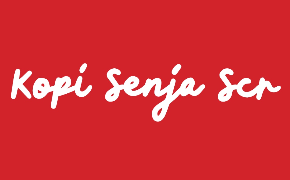 Kopi Senja Script font big