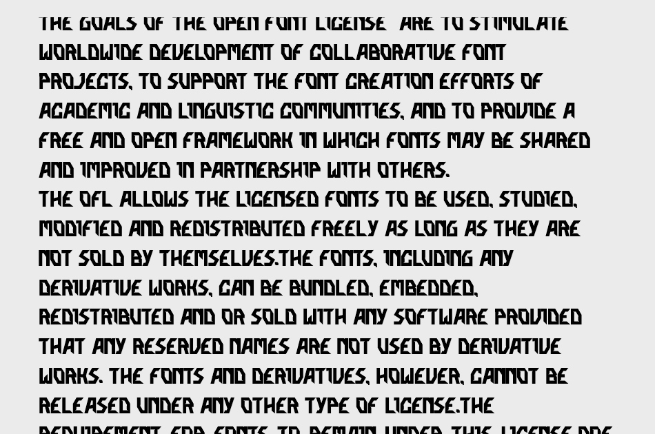 KORUXE OUSE font 1