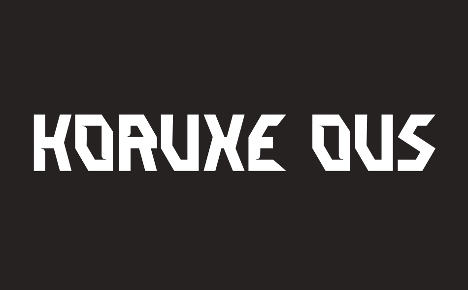 KORUXE OUSE font big