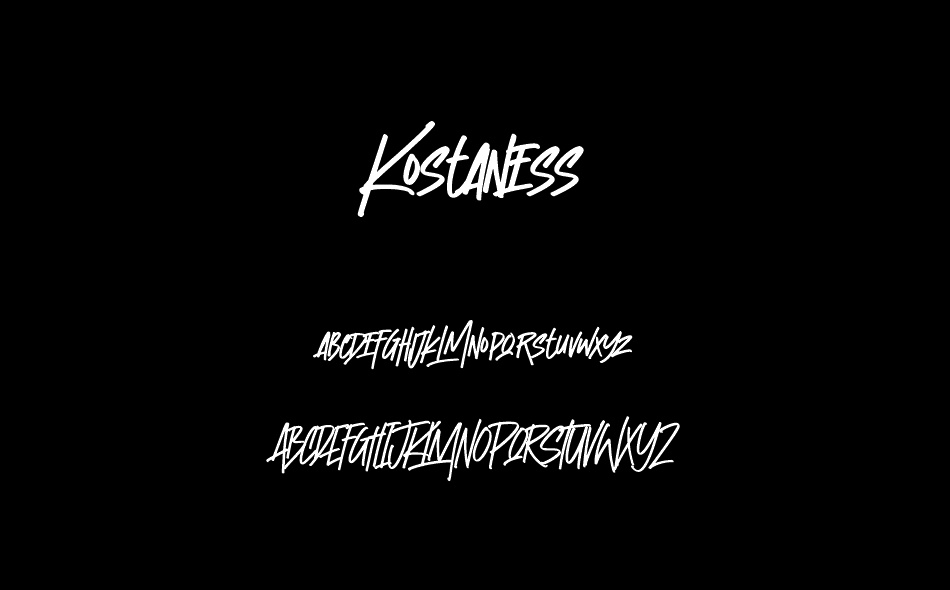 Kostaness font