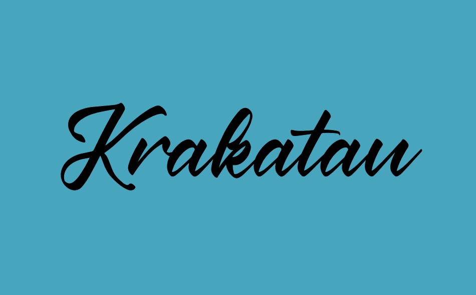 Krakatau Mountain font big