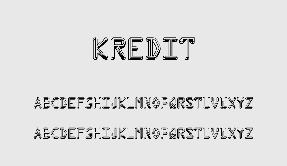 kredit font