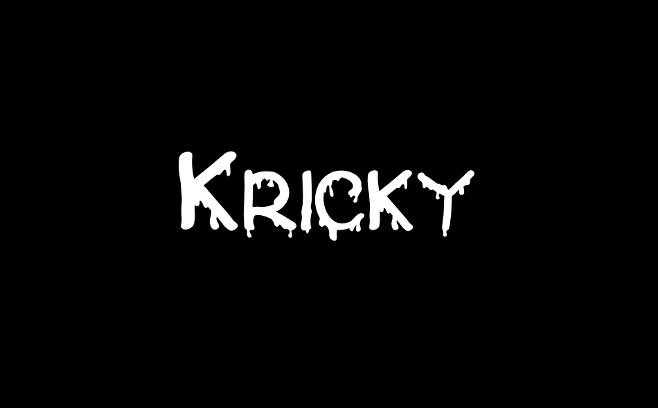 Kricky font big