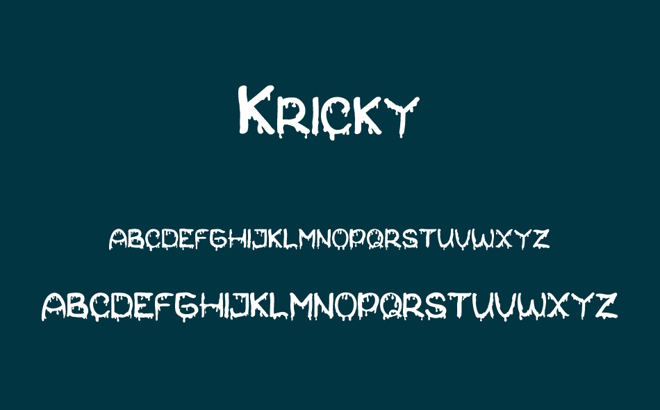 Kricky font