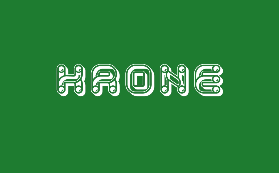 Krone font big