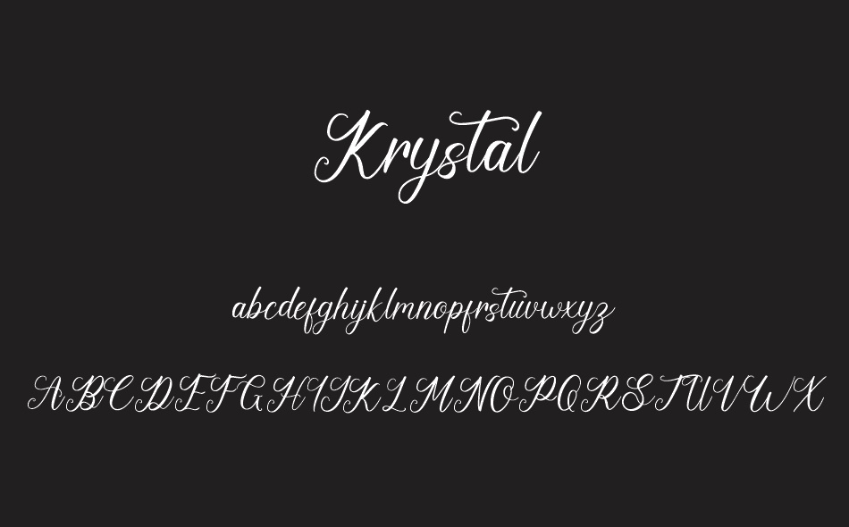 Krystal font