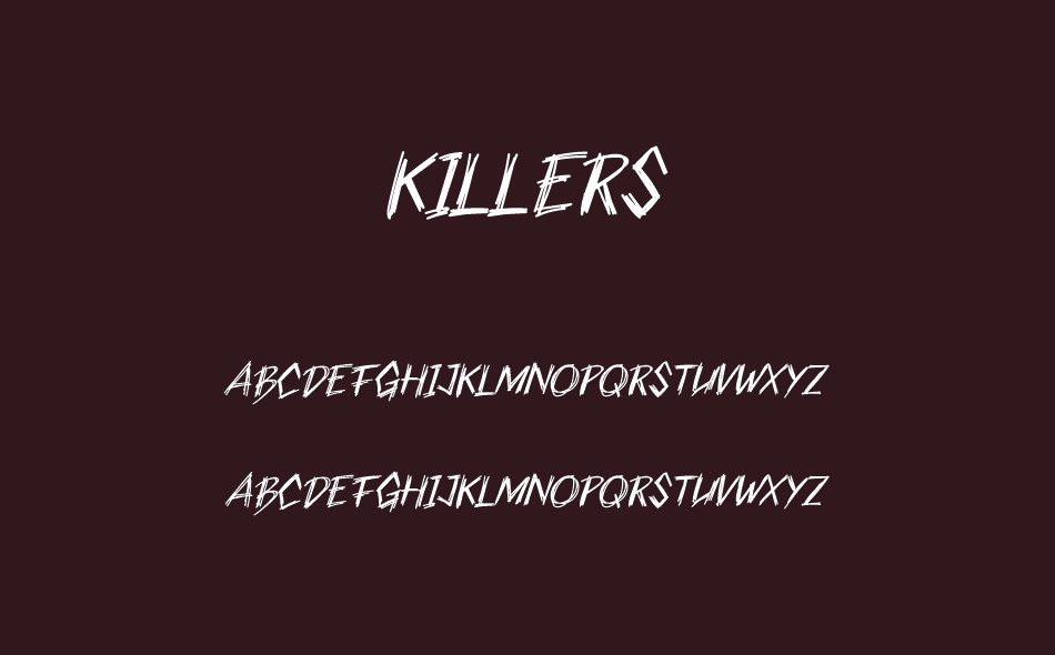 Killers font
