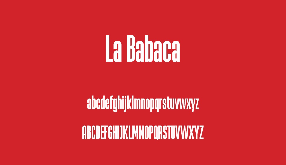 La Babaca font