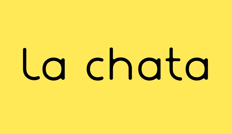 La chata font big