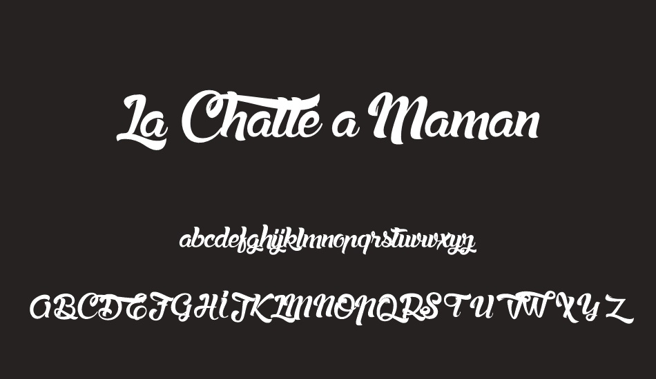 La Chatte a Maman font