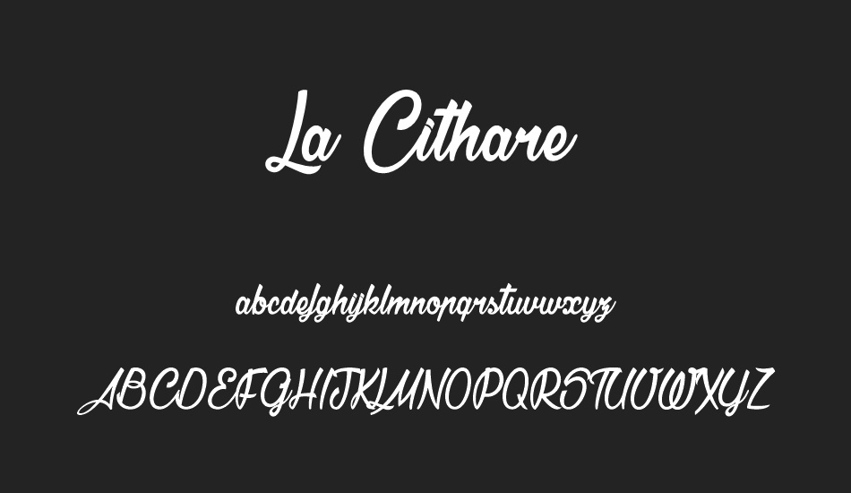 La Cithare font