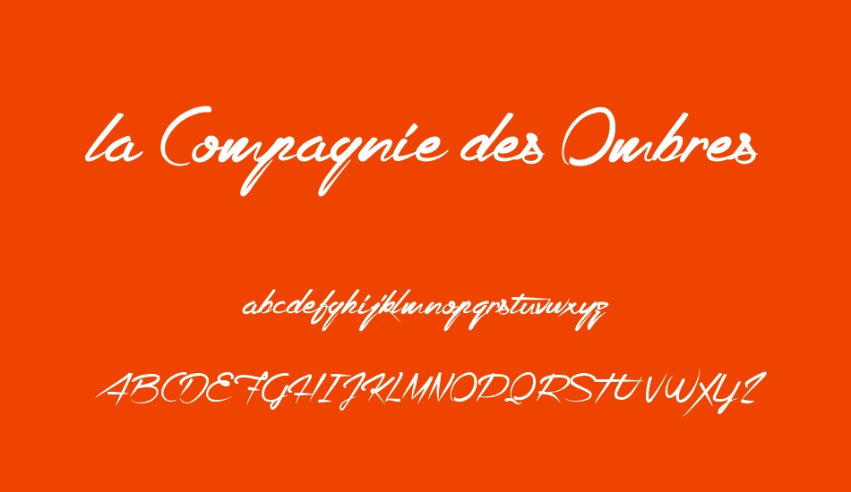 la Compagnie des Ombres font