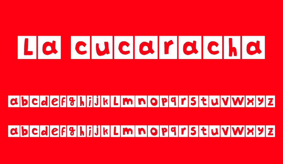 La cucaracha font