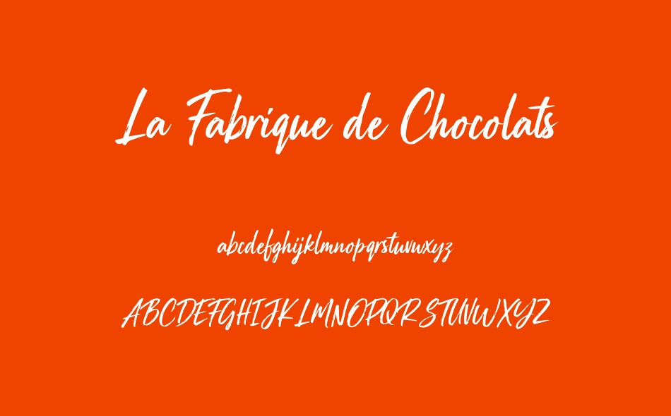 La Fabrique de Chocolats font