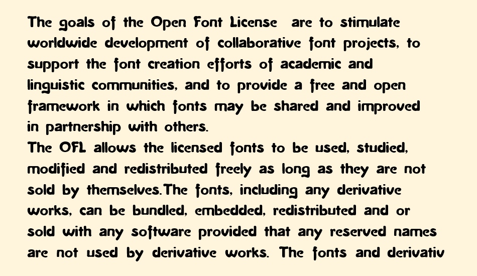 La Negrita font 1