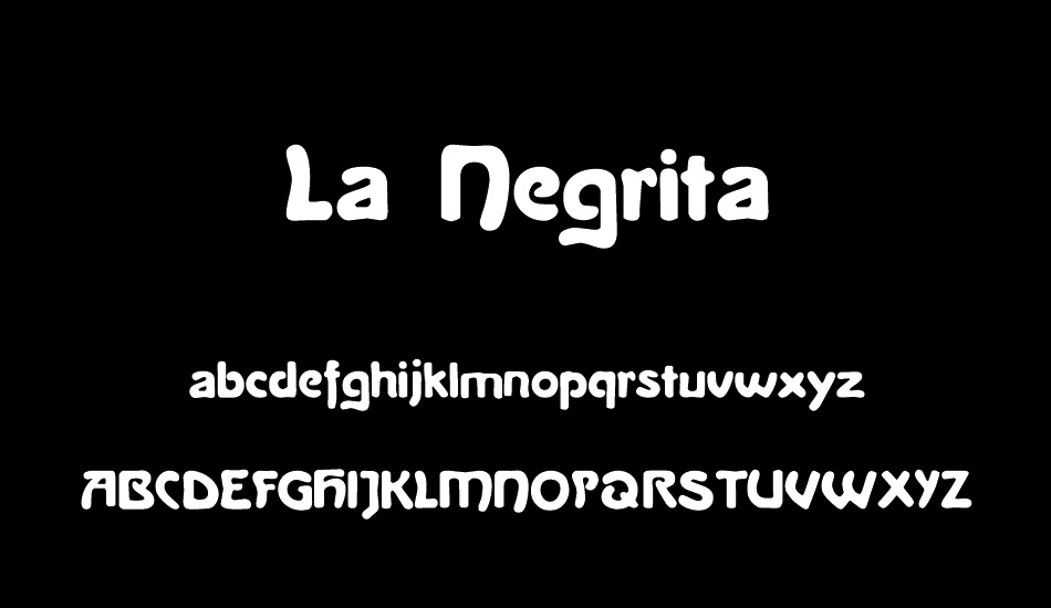 La Negrita font