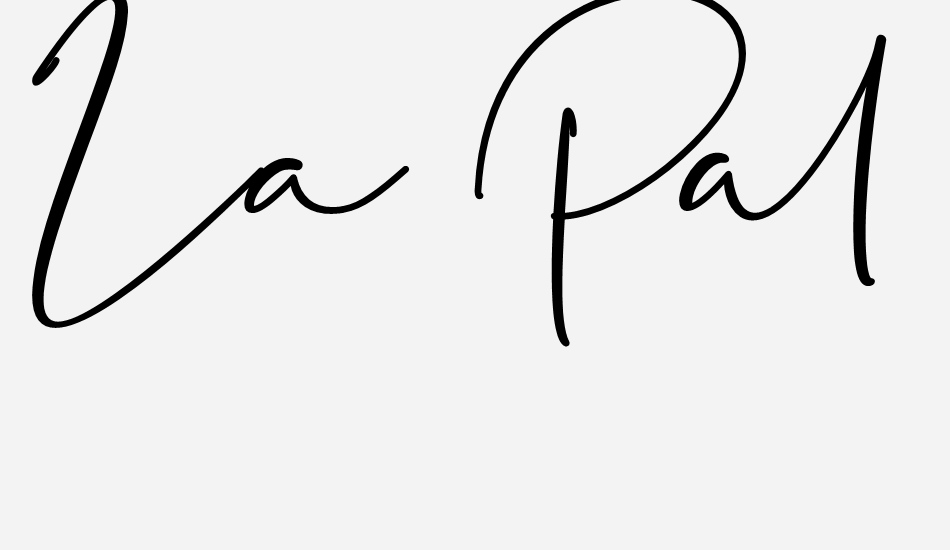 La Paloma font big