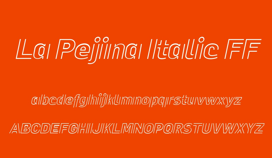 La Pejina Italic FFP font