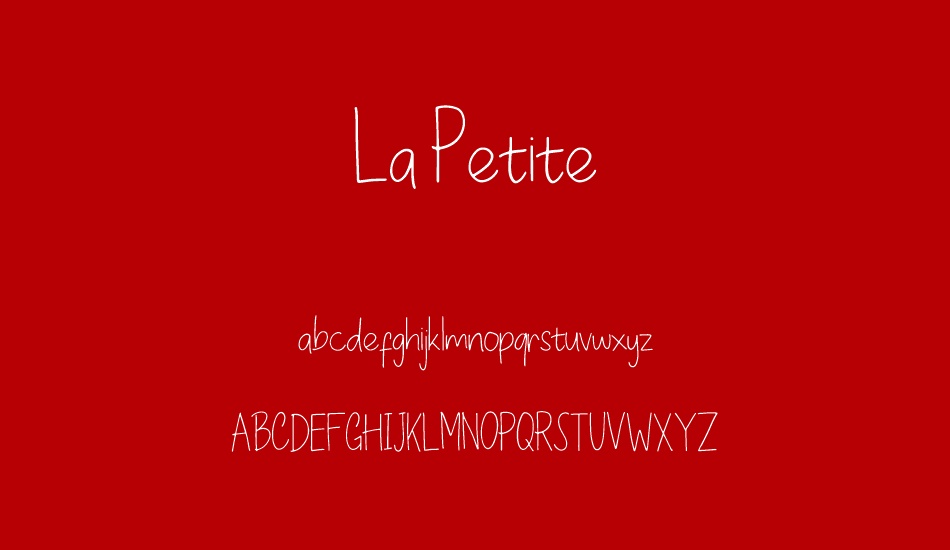 La Petite font