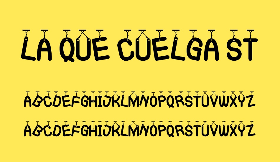 La Que Cuelga St font