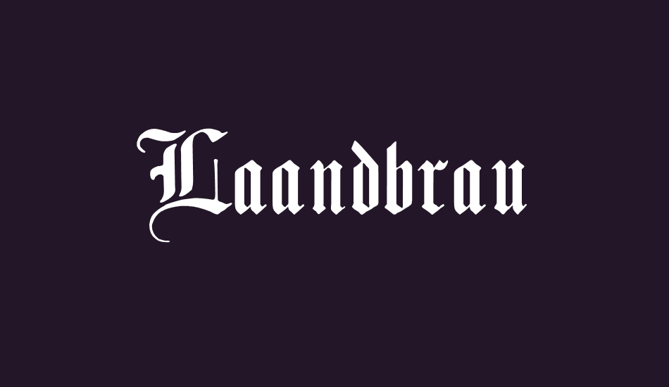 Laandbrau font big