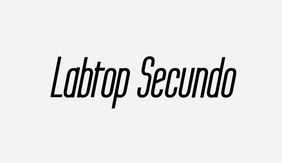 Labtop Secundo font big