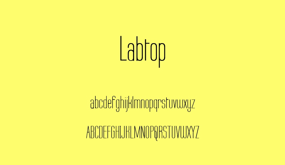 Labtop font