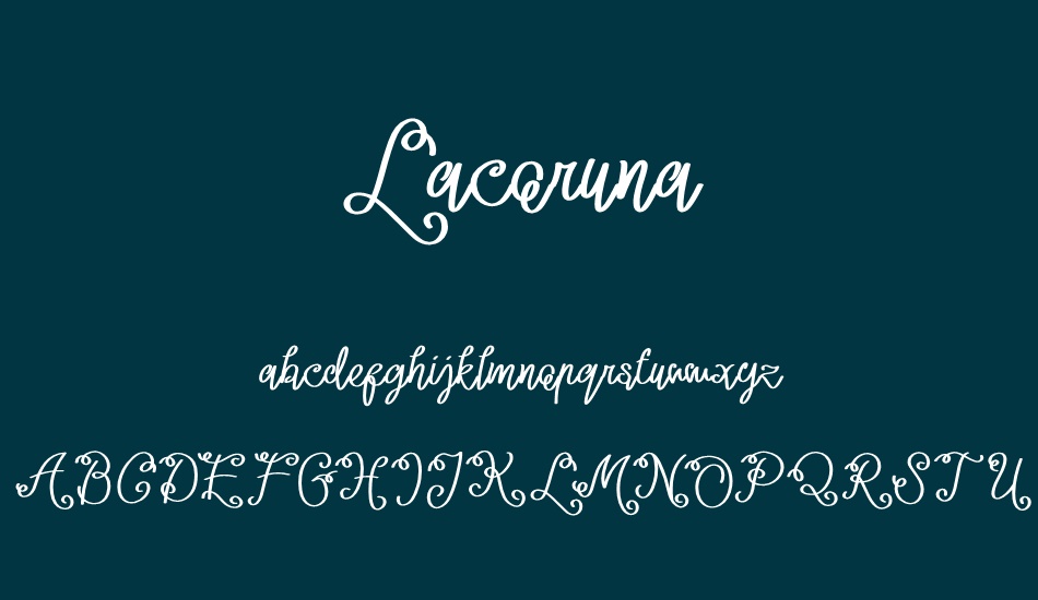 Lacoruna font