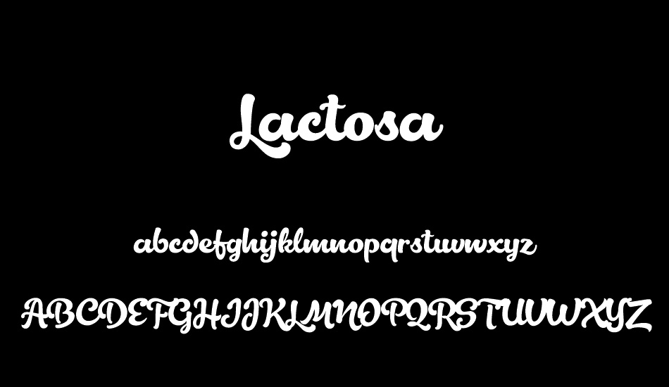 Lactosa font