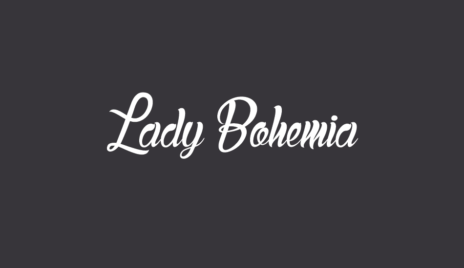 Lady Bohemia font big