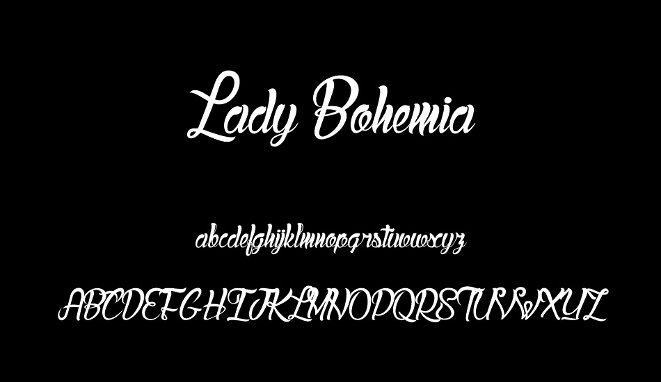 Lady Bohemia font