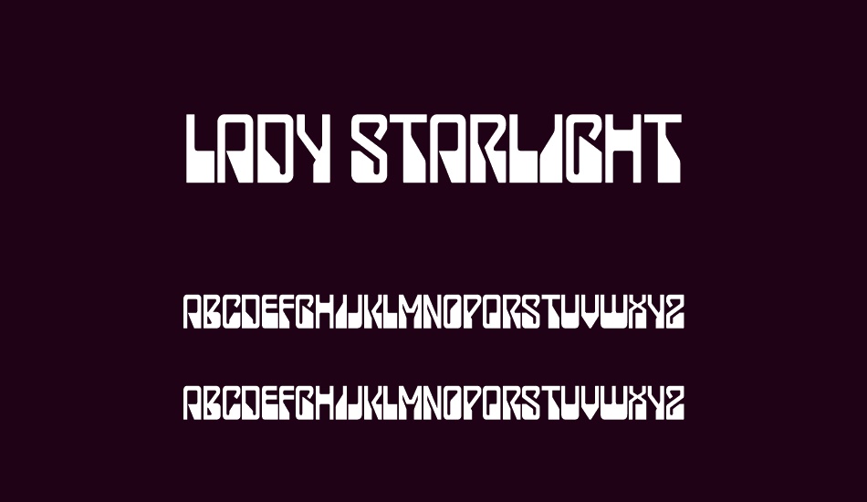 Lady Starlight font