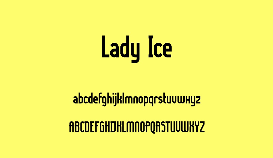 Lady Ice font