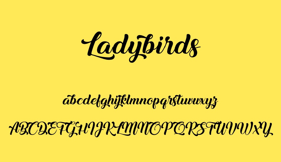 Ladybirds font
