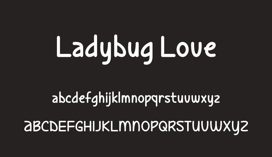 Ladybug Love font