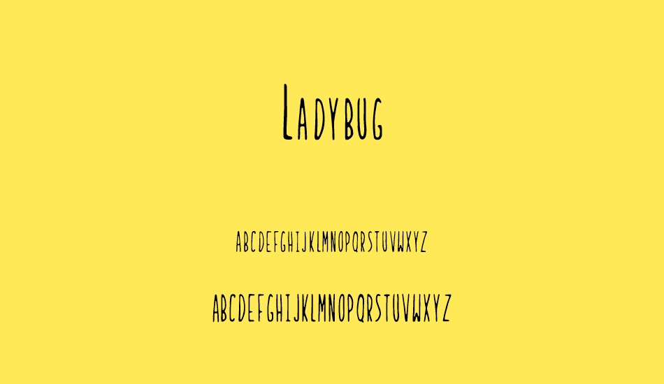Ladybug font