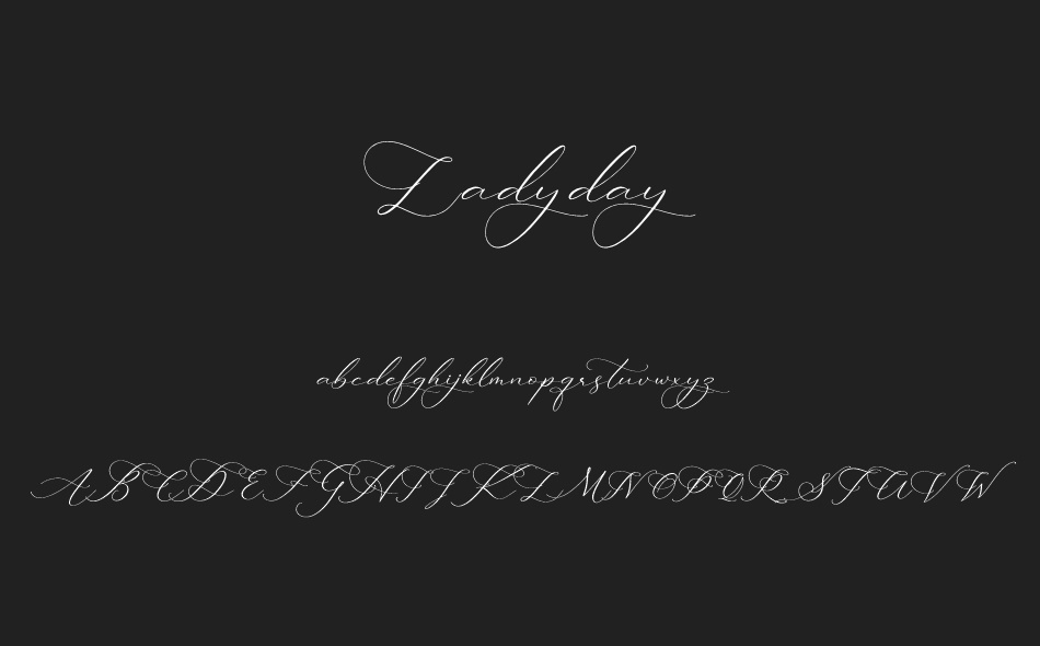 Ladyday font