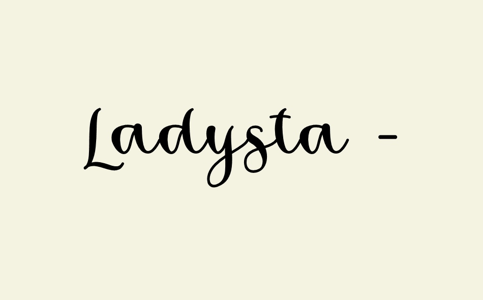 Ladysta font big