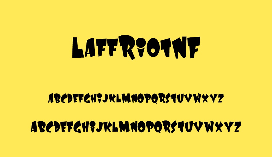 LaffRiotNF font