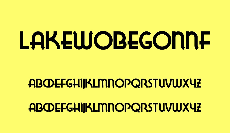 LakeWobegonNF font
