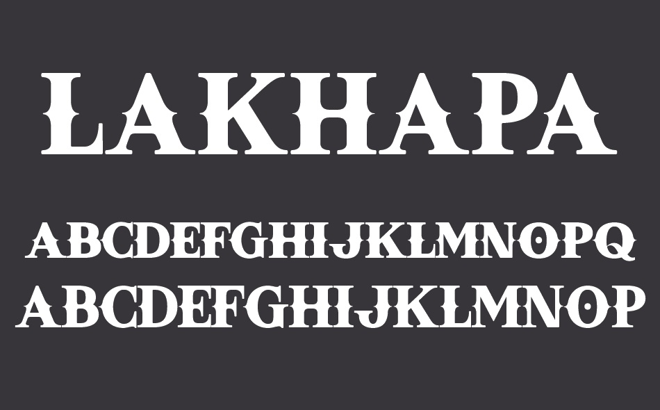 Lakhapati font