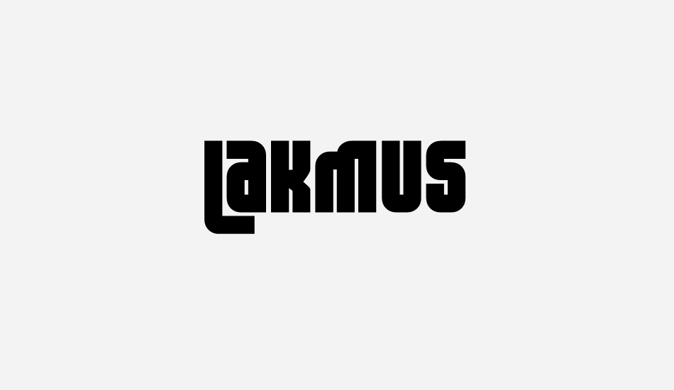 Lakmus font big